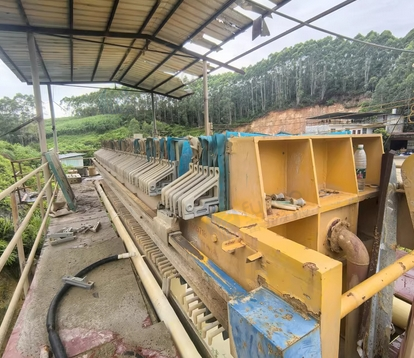 钦州地区沙场处理板框压滤机、震动脱水筛、输送带、筛沙机等