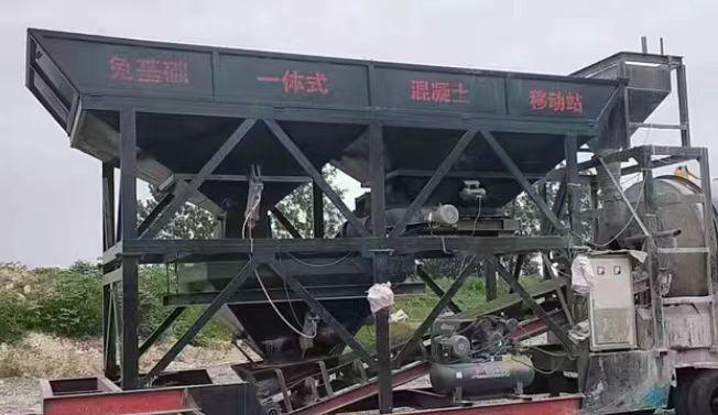淮南地区工程结束处理1000型混凝土搅拌站