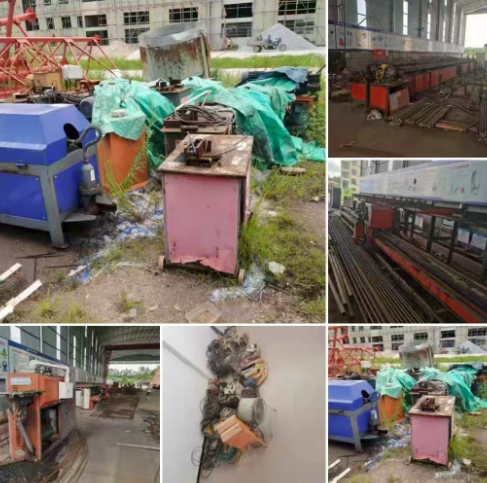吉安地区工厂处理钢筋加工设备、10吨龙门吊、全自动滚笼机、全自动钢筋制作机、电焊机等