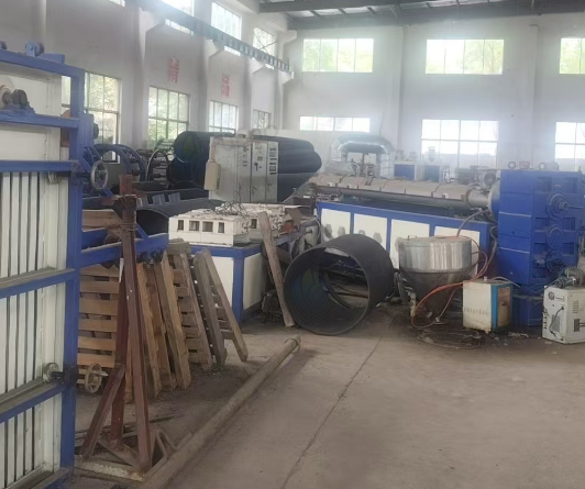 扬州地区工厂处理塑钢缠绕排水管设备生产线2条