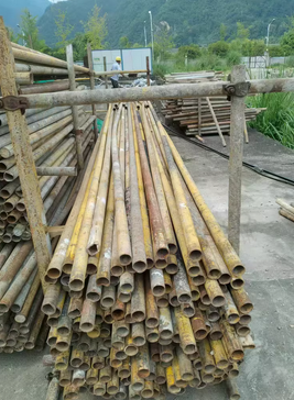 襄阳地区工地处理500吨钢管