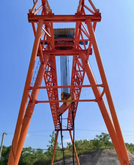 泰安地区处理2台100t提梁机