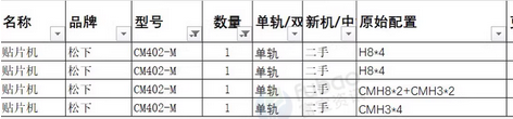 上海地区处理4台贴片机