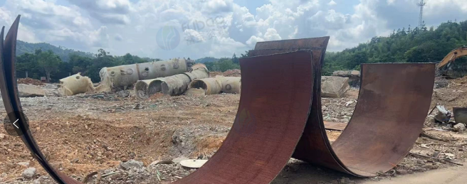 金华地区处理罐板约200T