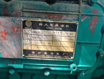 泰安地区工地完工处理200kw发电机