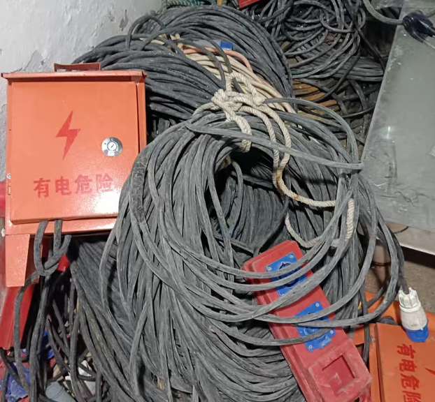 淮安地区处理电缆线约830米