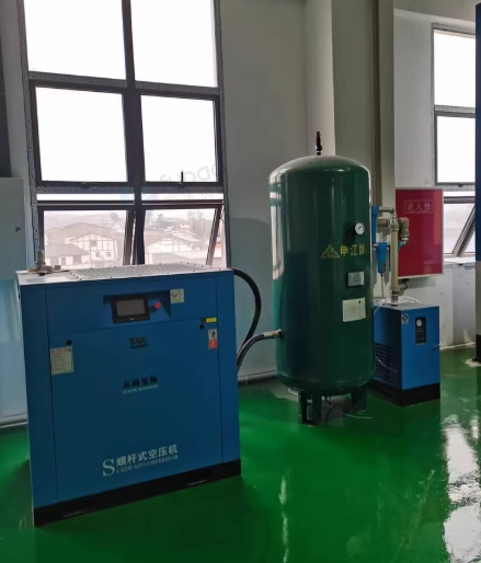 东莞地区工厂处理大型喷粉流水线22千瓦永磁变频螺杆空压机