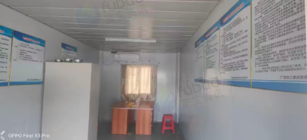 来宾地区工地处理1批住人临时集装箱