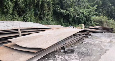 十堰地区处理300吨钢板
