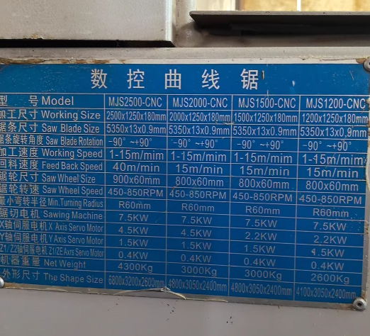 徐州地区工厂处理舒氏CNC曲线锯