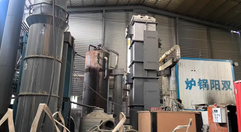 宿迁地区工厂处理余热炉1个、2T锅炉1个、脱离脱销1套等设备