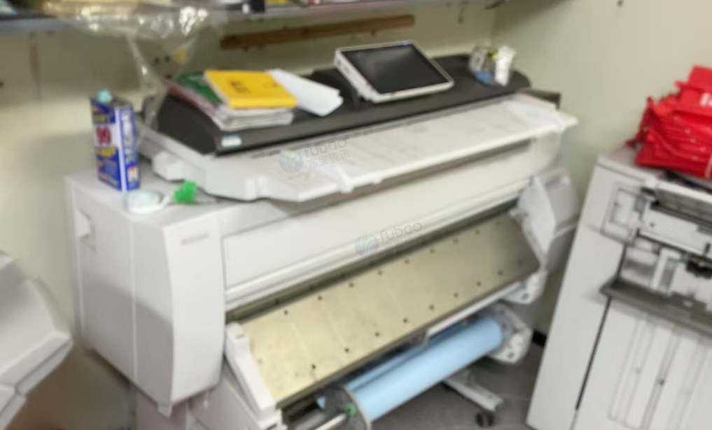 长沙地区店不干了处理7001分页器、覆板机、胶装机、理光2201工程机蓝白彩图一体打印机