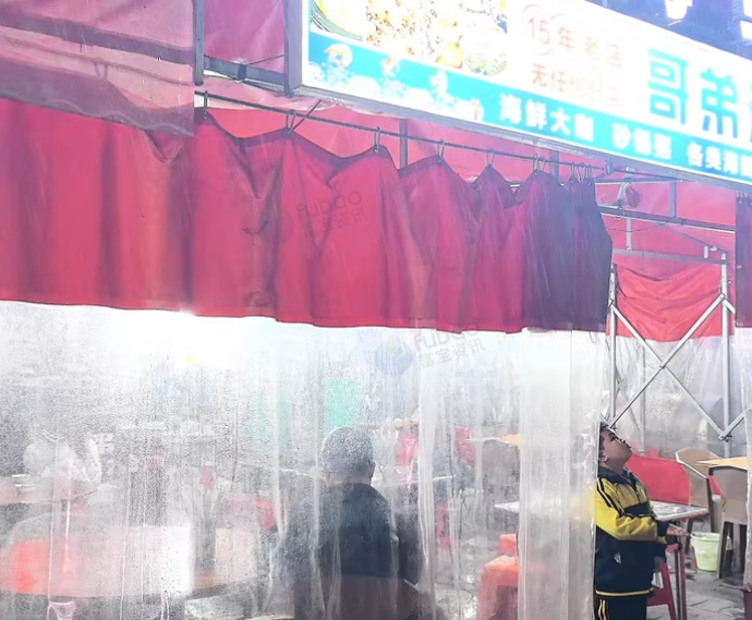 黔南地区处理两套加粗钢架雨棚