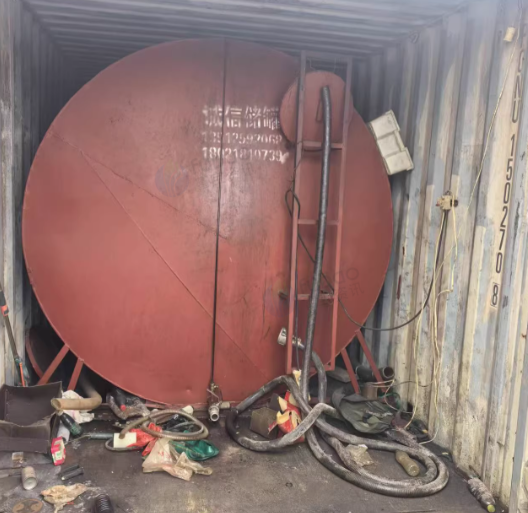 南通地区工厂处理12m标准集装箱储油罐3个