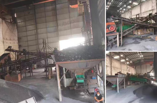 宁德地区钢渣厂处理破碎机进料机几十条的重载输送带等整套设备