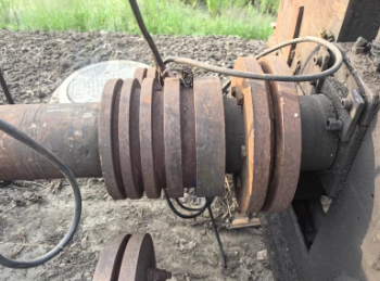 常州地区工厂处理大型法兰卷圆机 半自动切管机 空压机