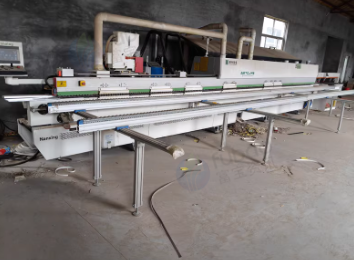 东营地区家具厂处理南兴7CJMN封边机 四工序开料机 侧孔机 45度精密锯 叠臂曲线封边机