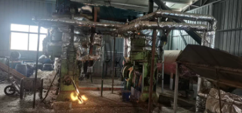 潍坊地区处理2台东方红200榨油机 2台平底导热油炒锅 颗粒燃烧锅炉