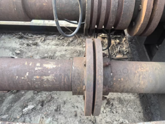 常州地区工厂处理大型法兰卷圆机 半自动切管机 空压机