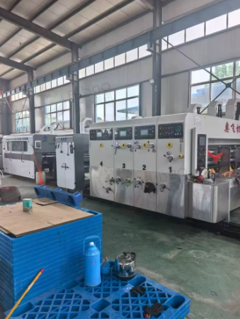 泰安地区工厂处理全套双色原模印刷机 1224印刷联动线 全自动打包机 半自动订箱机 胶带机 热熔打包机等设备