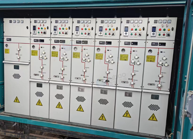 连云港市地区工厂处理10KV高压二进四出环网柜、800kva变压器1台