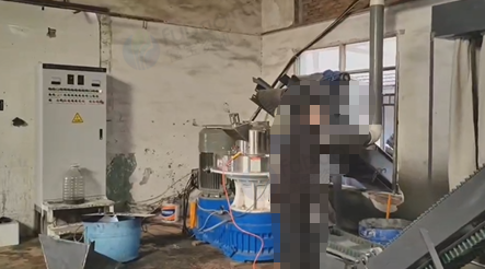 潍坊地区处理整套75千瓦颗粒机生产线