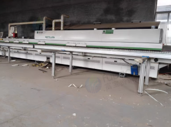 东营地区家具厂处理南兴7CJMN封边机 四工序开料机 侧孔机 45度精密锯 叠臂曲线封边机