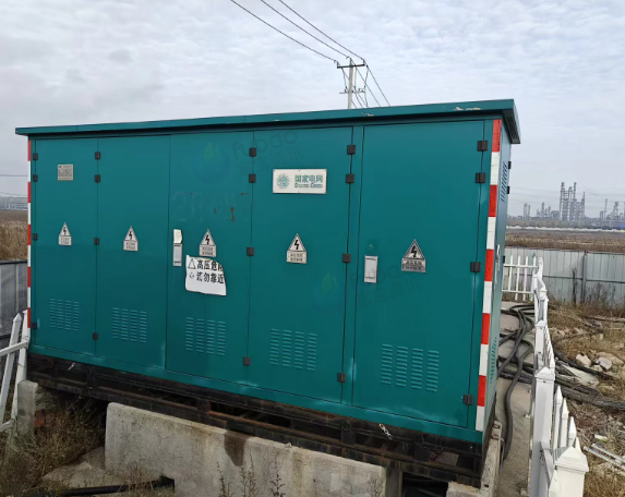 连云港市地区工厂处理10KV高压二进四出环网柜、800kva变压器1台