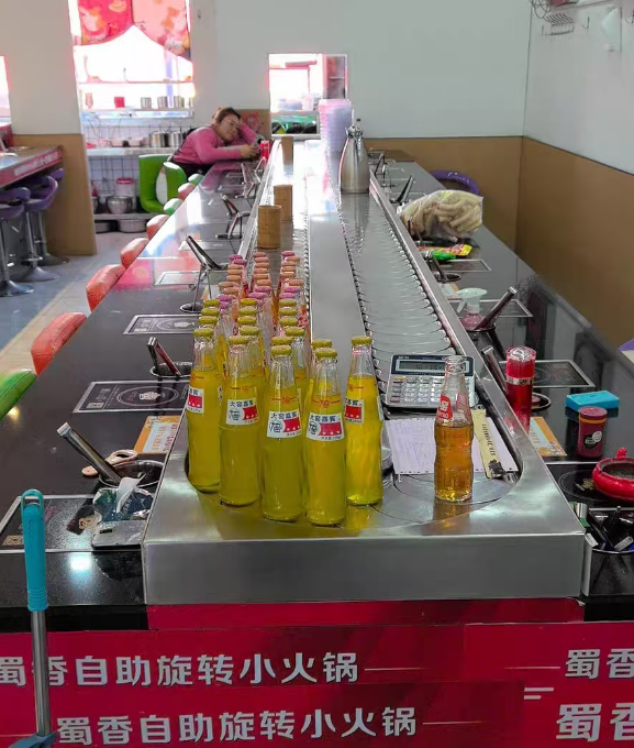 长春地区店铺处理旋转小火锅旋转台设备