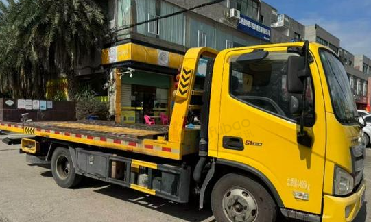 赣州地区处理22年欧马可一拖二蓝牌清障车