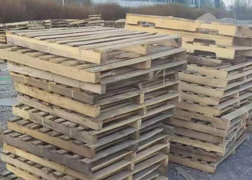 嘉峪关地区工地处理五千多个实木托盘