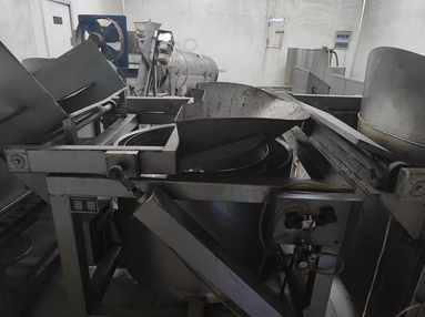 石家庄地区个人处理休闲膨化零食油炸线