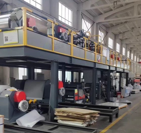 常州地区工厂处理蜂窝板三维板复合生产设备一套