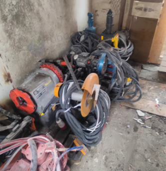 烟台地区处理4寸套丝机 2寸虎王套丝机 工具电缆线 电源箱等