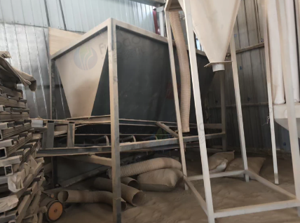 菏泽地区工厂处理料仓 螺旋出料设备 除尘布袋