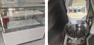 南昌地区面包店处理三麦醒发箱、慕斯柜、新麦吐司切片机、力丰和面机、标签打印机、真空包装机