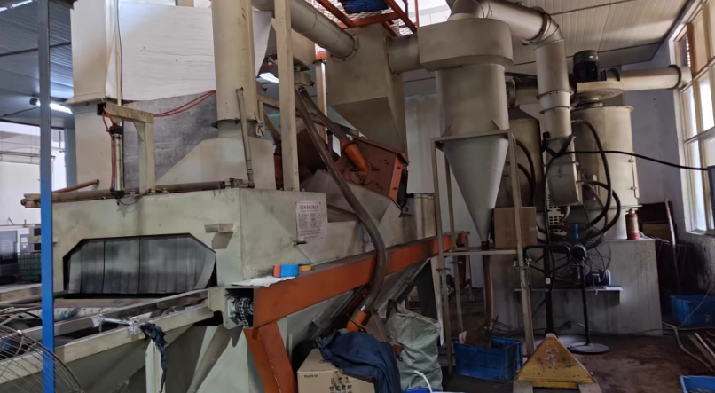 苏州地区工厂处理铝材通过式抛丸机