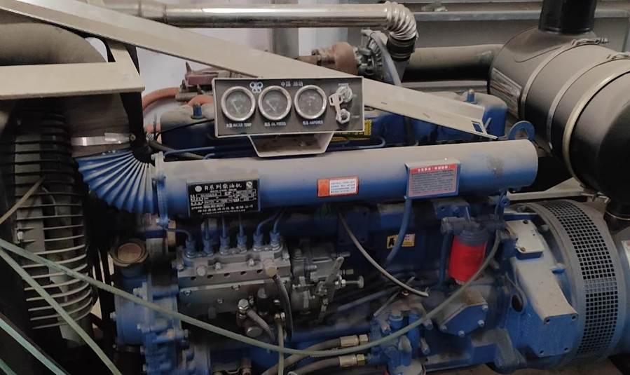 南通地区工厂处理121KW潍柴R6105AZLD柴油发电机组