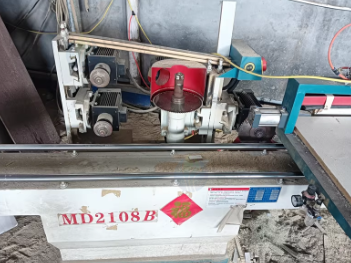 枣庄地区工厂处理亚通740L双转印三开槽封边机 2台冷压机 2台推台锯 锁孔机 五碟锯齐头机