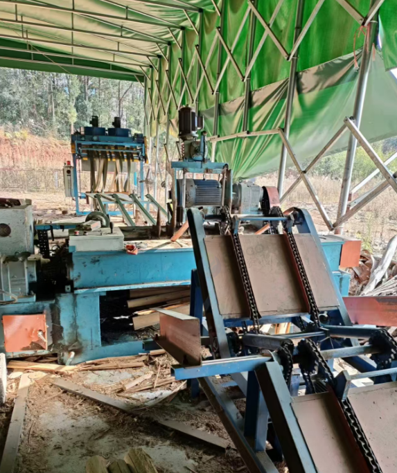 长沙地区工厂处理高速收板机、旋皮设备整套