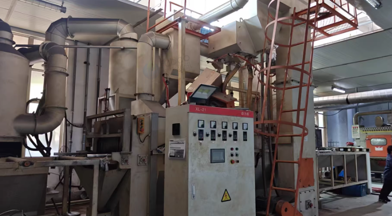 苏州地区工厂处理铝材通过式抛丸机