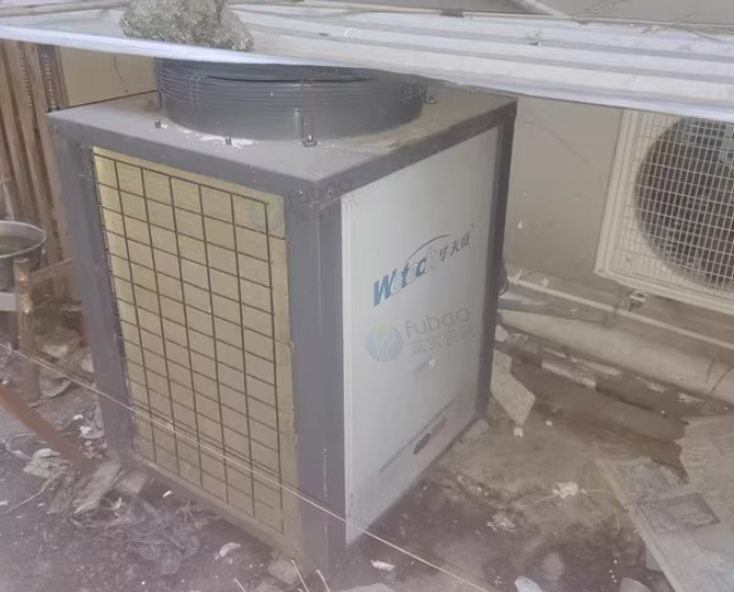 六盘水地区处理两台纽恩泰空气能五匹380v热水机