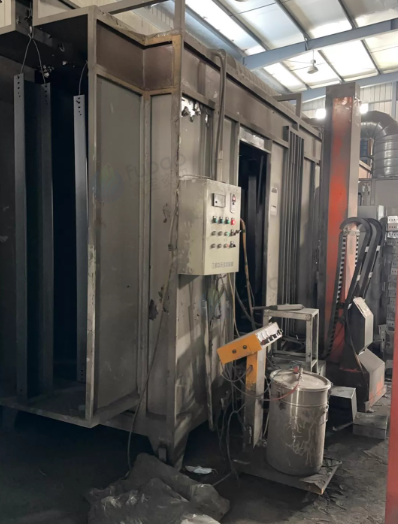 淮安地区工厂处理静电喷涂流水线一套