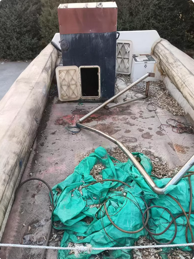 秦皇岛地区处理8.8米玻璃钢船皮