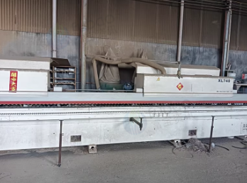 枣庄地区工厂处理亚通740L双转印三开槽封边机 2台冷压机 2台推台锯 锁孔机 五碟锯齐头机