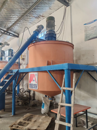 青岛地区涂料厂处理5吨真石漆搅拌器设备