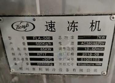 石家庄地区处理时产500公斤速冻隧道