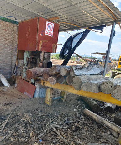 百色地区工厂处理2台带锯