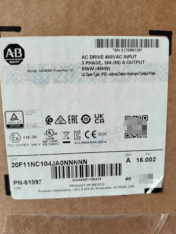 银川地区处理AB罗克韦尔55KW变频器