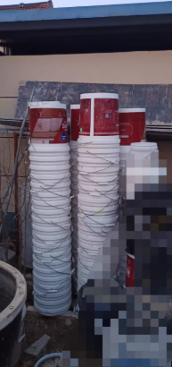 日照地区处理1批涂料桶